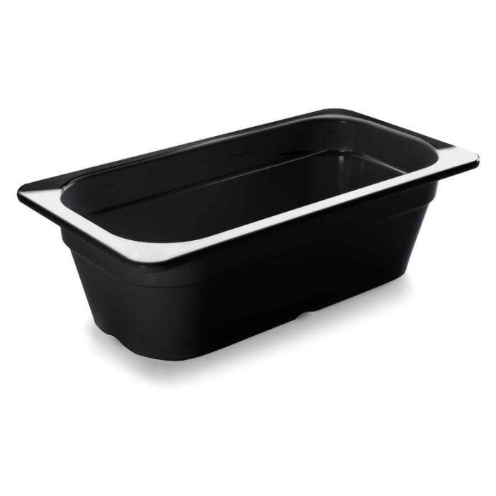 BAC GASTRO 1/3 H 65 MELAMINE NOIR
