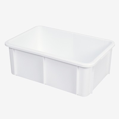 BAC RECTANGULAIRE 35L BLANC