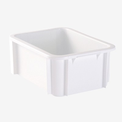 BAC RECTANGULAIRE 12L BLANC