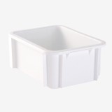 BAC RECTANGULAIRE 12L BLANC