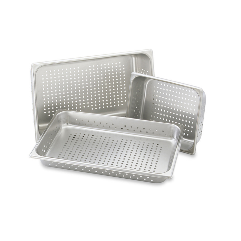 BAC PERFORE 1/1 -HAUTEUR 40 INOX