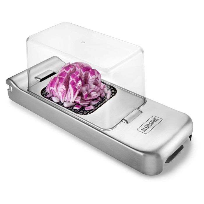 COUPE LEGUMES ALLIGATOR INOX  MULTICOUPES AVEC BAC RECUPERATEUR