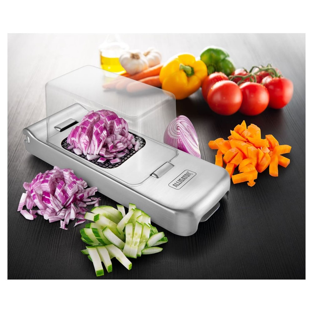 COUPE LEGUMES ALLIGATOR INOX  MULTICOUPES AVEC BAC RECUPERATEUR