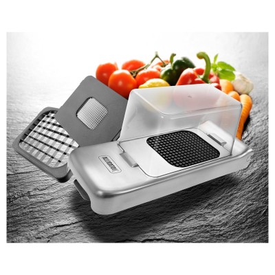 COUPE LEGUMES ALLIGATOR INOX  MULTICOUPES AVEC BAC RECUPERATEUR