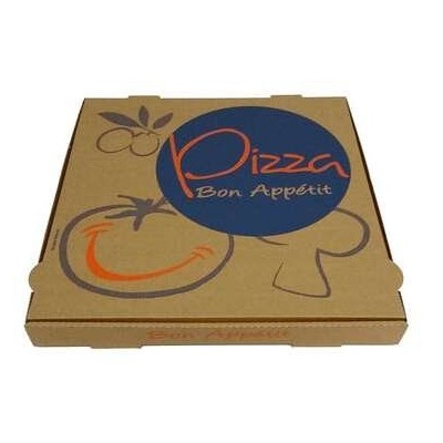 100 BOITES A PIZZA AMERICA HAVANE L ORIGINALE 33X33X3.5 CM