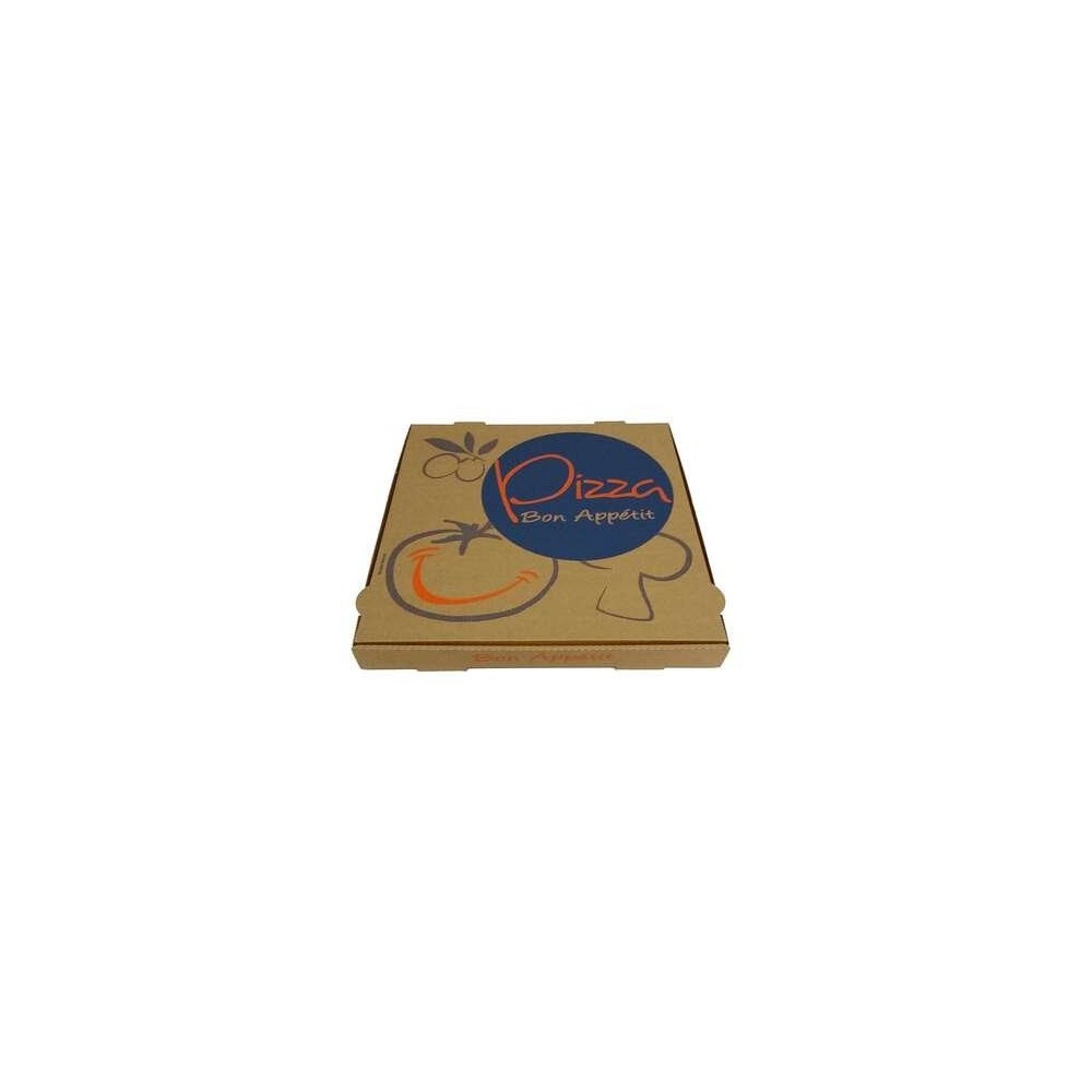 100 BOITES A PIZZA AMERICA HAVANE L ORIGINALE 33X33X3.5 CM