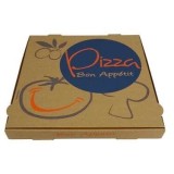 100 BOITES A PIZZA AMERICA HAVANE L ORIGINALE 33X33X3.5 CM