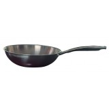 POELE WOK INOX TRIPLI PRO 30 X.8 CM