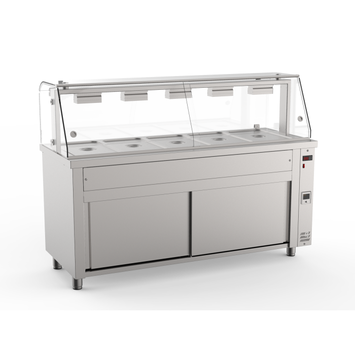 MEUBLE BAIN MARIE INOMAK 5  BACS GN1/1