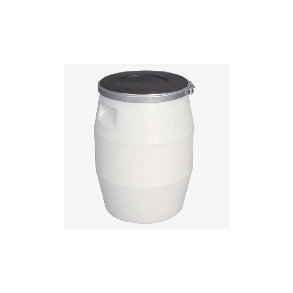 FUT 50L + GENOUILLERE METAL + COUVERCLE NOIR