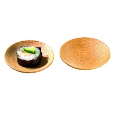 ASSIETTE RONDE BAMBOU KRABI CARRE DIAMETRE 6CM X 24 PIECES