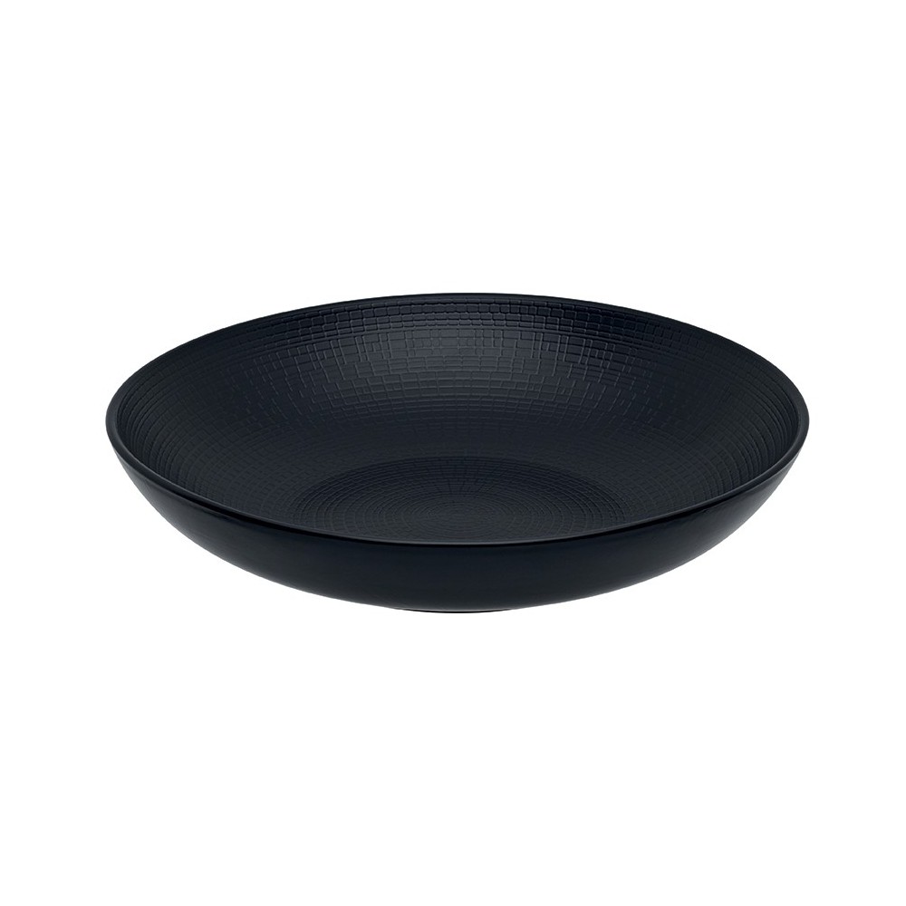 ASSIETTE COUPE CREUSE MODULO PIERRE DE LAVE 25 CM X6