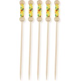 100 PIQUES PERLE 12 CM NATUREL BAMBOU