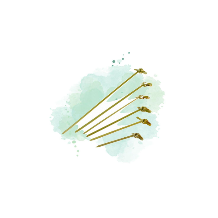 2500 PIQUES BAMBOU NOEUDS 10,5 CM