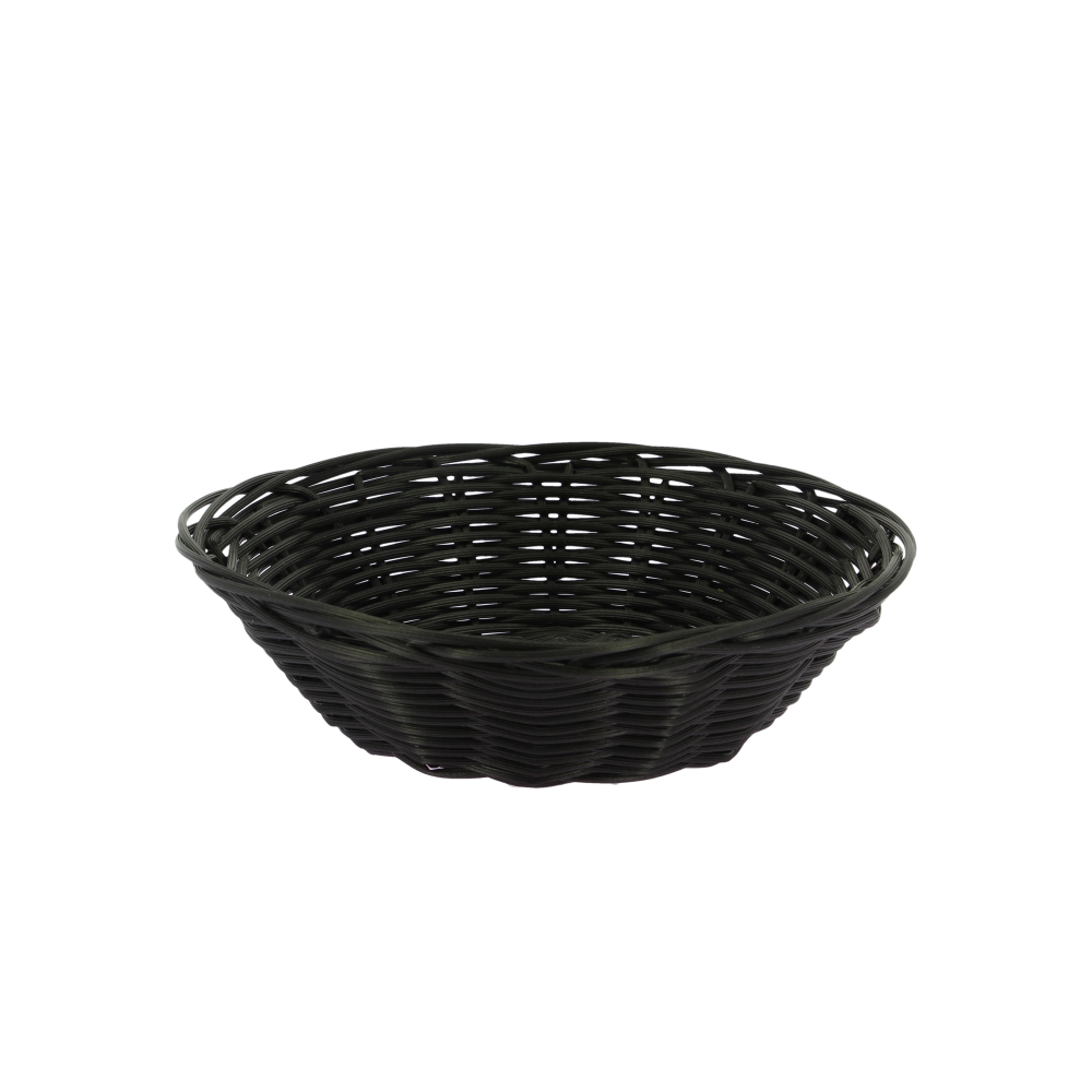 CORBEILLE  RONDE NOIRE 23X6.5 CM