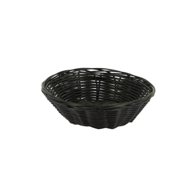 CORBEILLE RONDE NOIRE 18X5CM
