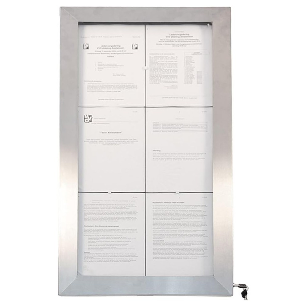 PORTE-MENUS LED COLOREES SECURIT 99X52CM