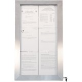 PORTE-MENUS LED COLOREES SECURIT 99X52CM