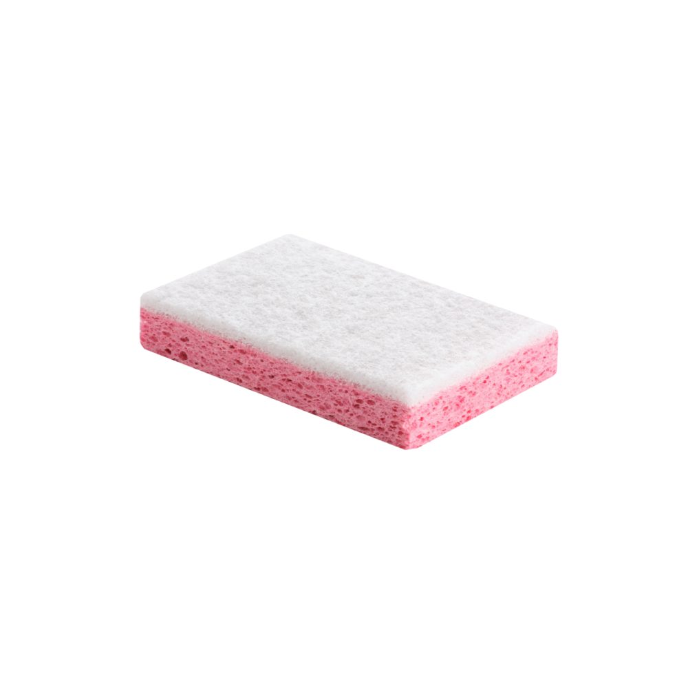 PAQUET DE 10 TAMPONS BLANCS SUR EPONGE ROSE - GRAND MODELE