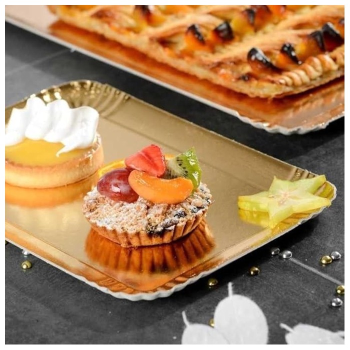 PLATEAU TRAITEUR OR 28X42