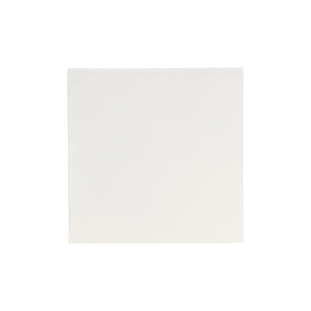 2400 SERVIETTES COCKTAIL 20X20 BLANCHES DOUBLE POINTS