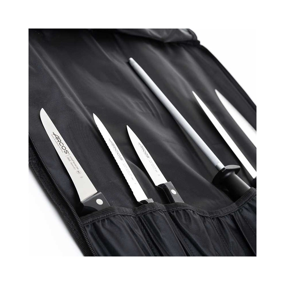 TROUSSE MAITRE GARNIE 7 COUTEAUX + FUSIL