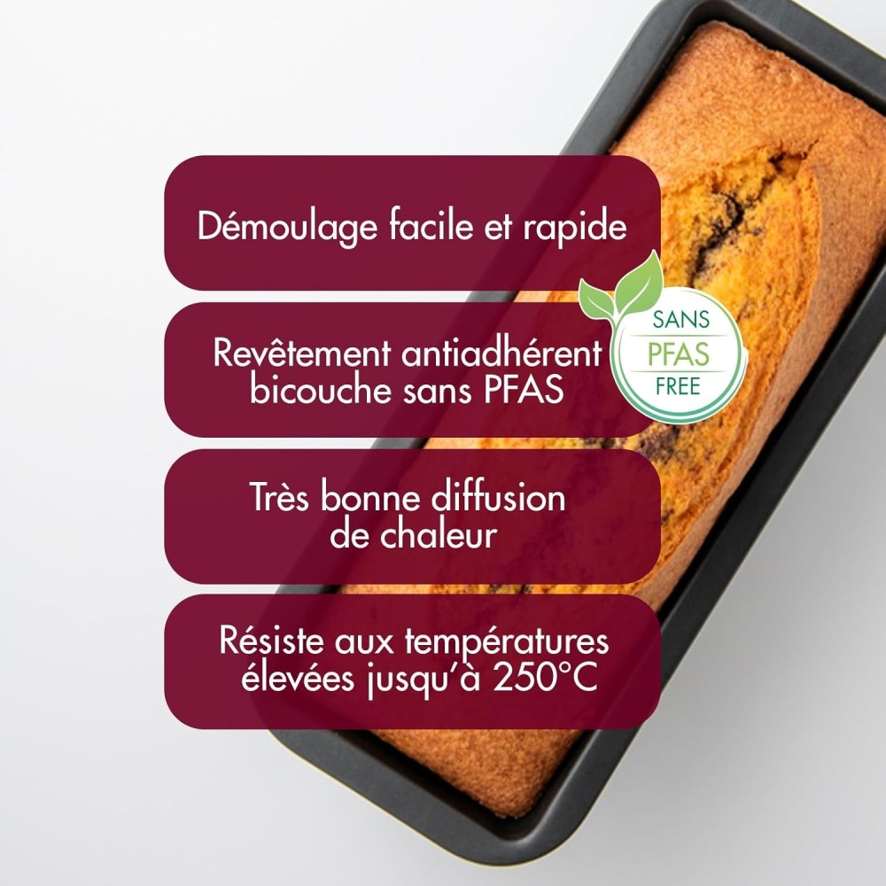 MOULE À CAKE EMBOUTI ANTI-ADHÉSIF