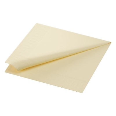 SERVIETTE OUATE 2 PLIS 40X40CM CREME X 1250