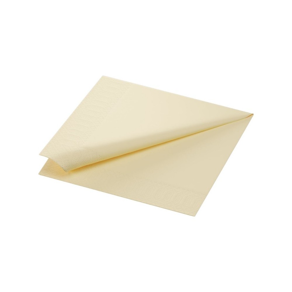 SERVIETTE OUATE 2 PLIS 40X40CM CREME X 1250