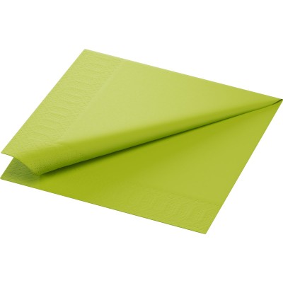 SERVIETTE OUATE 2 PLIS 40X40 KIWI X 1250