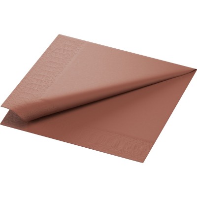 SERVIETTE OUATE 2 PLIS 40X40 CM NOISETTE X 1250
