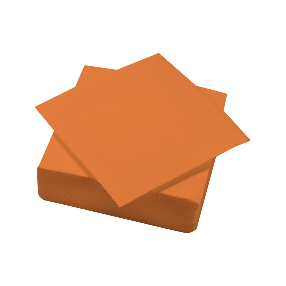 SERVIETTE OUATE POINT A POINT 38X38 PAPAYE X1200