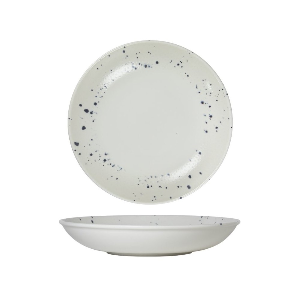 ASSIETTE CREUSE 25 CM APHRODITE BLEU & BLANC X 6