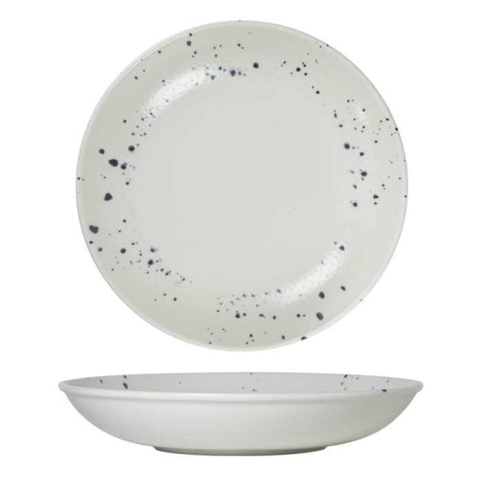ASSIETTE CREUSE 25 CM APHRODITE BLEU & BLANC X 6