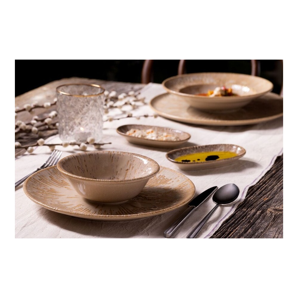 ASSIETTE PLATE SAND SNELL 21 CM X 12