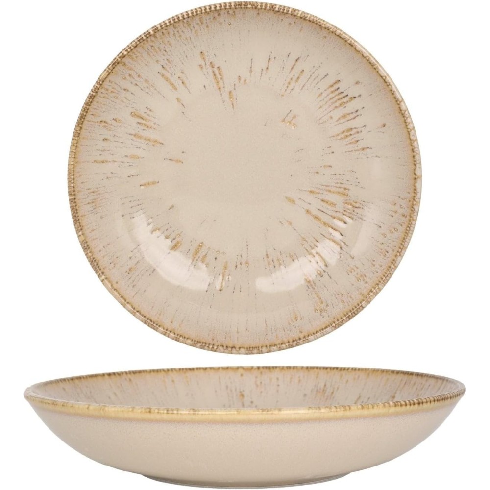 ASSIETTE CALOTTE SAND SNELL 23 CM X 6
