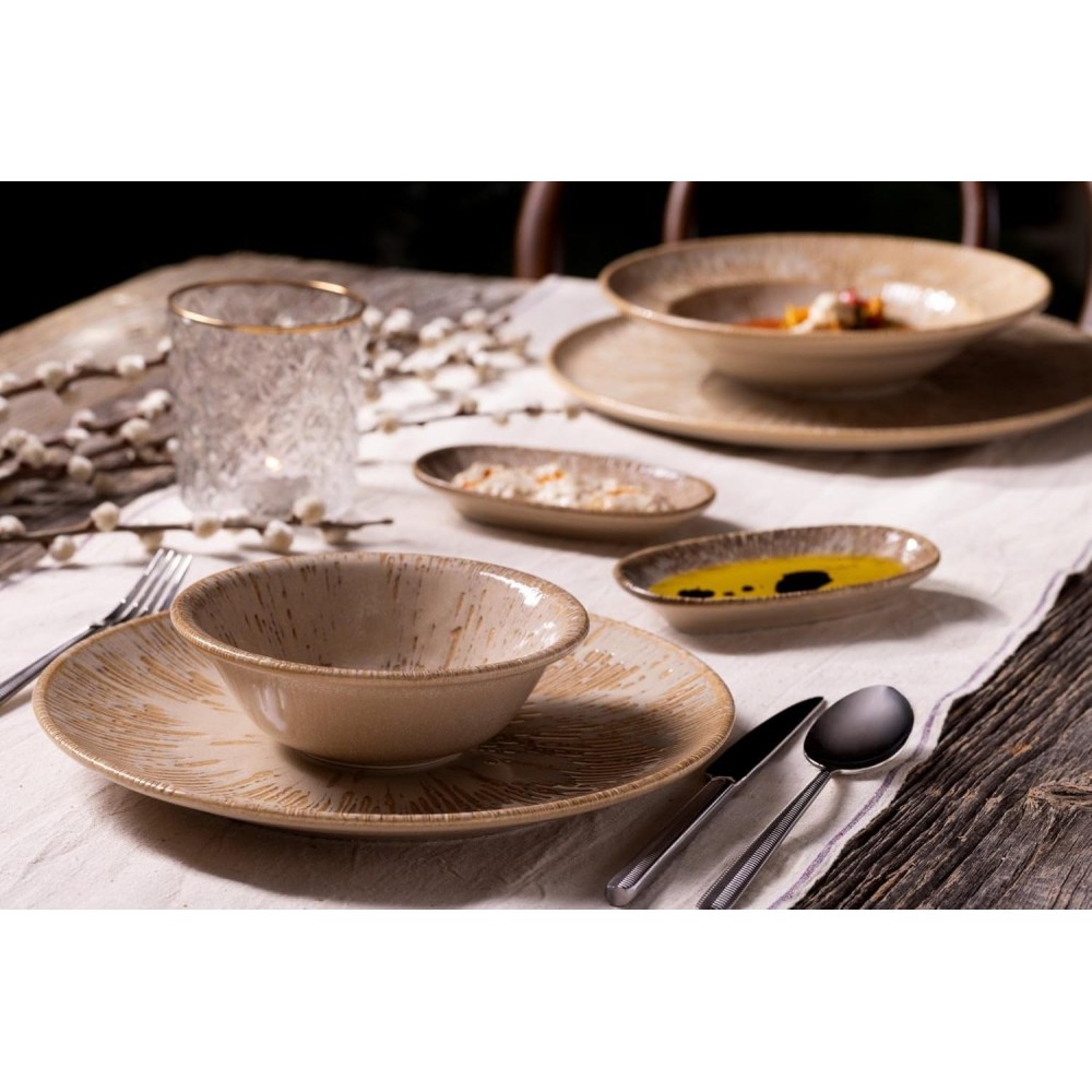ASSIETTE CALOTTE SAND SNELL 23 CM X 6