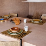 MARRAKESH-ASSIETTE SALADE/DESSERT 22CM- EUCALYPTUS X 6