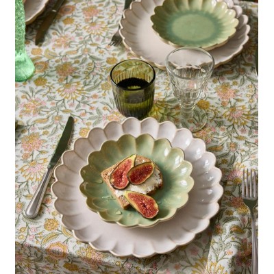 MARRAKESH-ASSIETTE APERITIVE 19CM -EUCALYPTUS X 6