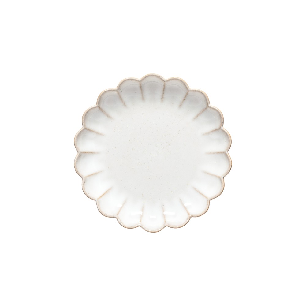 MARRAKESH-ASSIETTE SALADE/DESSERT- SABLE BLANC 22CM X 6