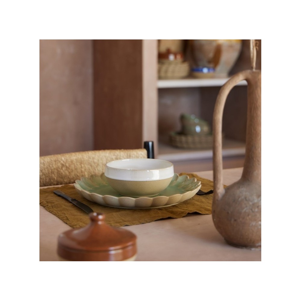 MARRAKESH-BOL A SOUPE/CEREALES 15CM-SABLE BLANC X 6