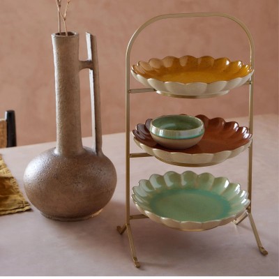 2 SUPPORTS ASSIETTES 22CM-MARRAKESH