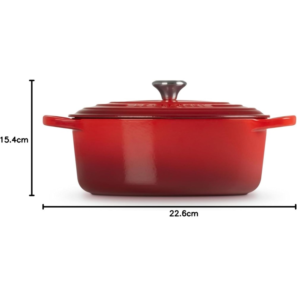 COCOTTE OVALE CERISE 27CM LE CREUSET SIGNATURE