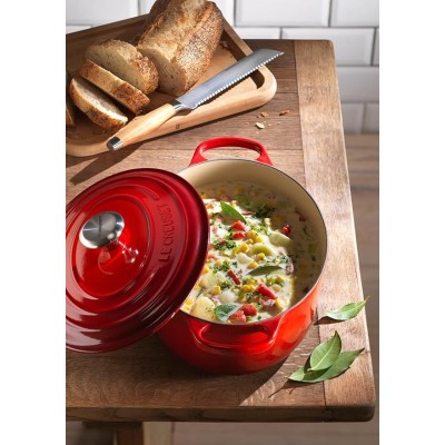 COCOTTE OVALE CERISE 27CM LE CREUSET SIGNATURE
