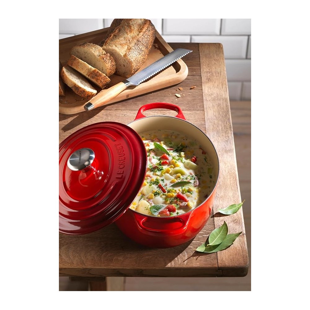 COCOTTE OVALE CERISE 27CM LE CREUSET SIGNATURE