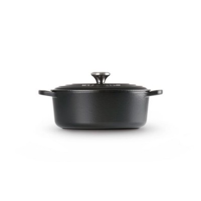COCOTTE OVALE NOIRE MAT 29CM LE CREUSET SIGNATURE