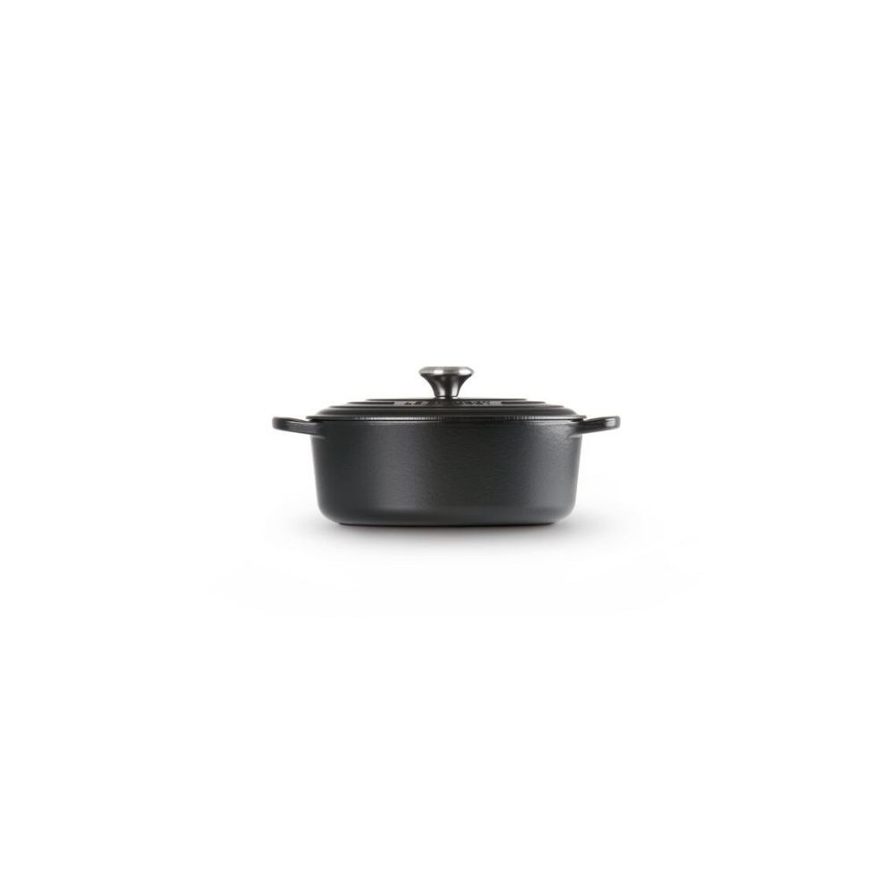 COCOTTE OVALE NOIRE MAT 29CM LE CREUSET SIGNATURE