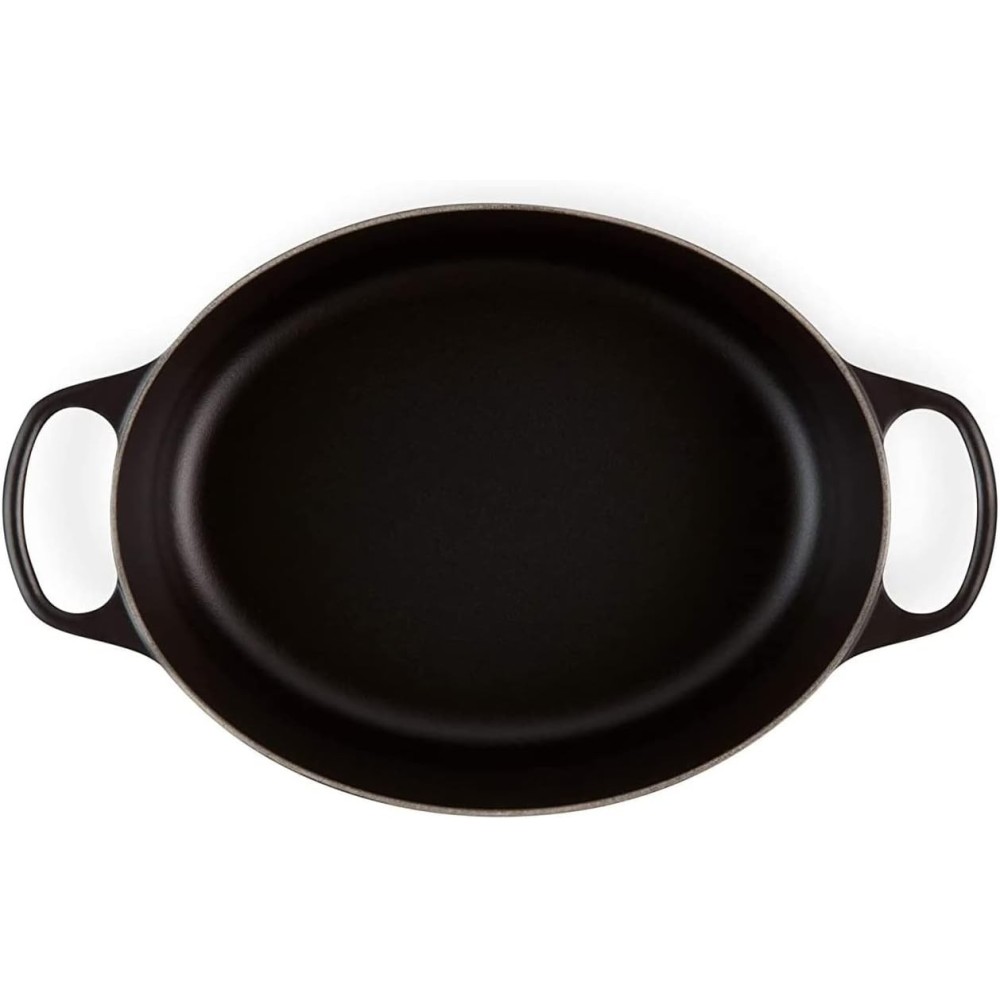 COCOTTE OVALE NOIRE MAT 29CM LE CREUSET SIGNATURE