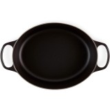 COCOTTE OVALE NOIRE MAT 29CM LE CREUSET SIGNATURE