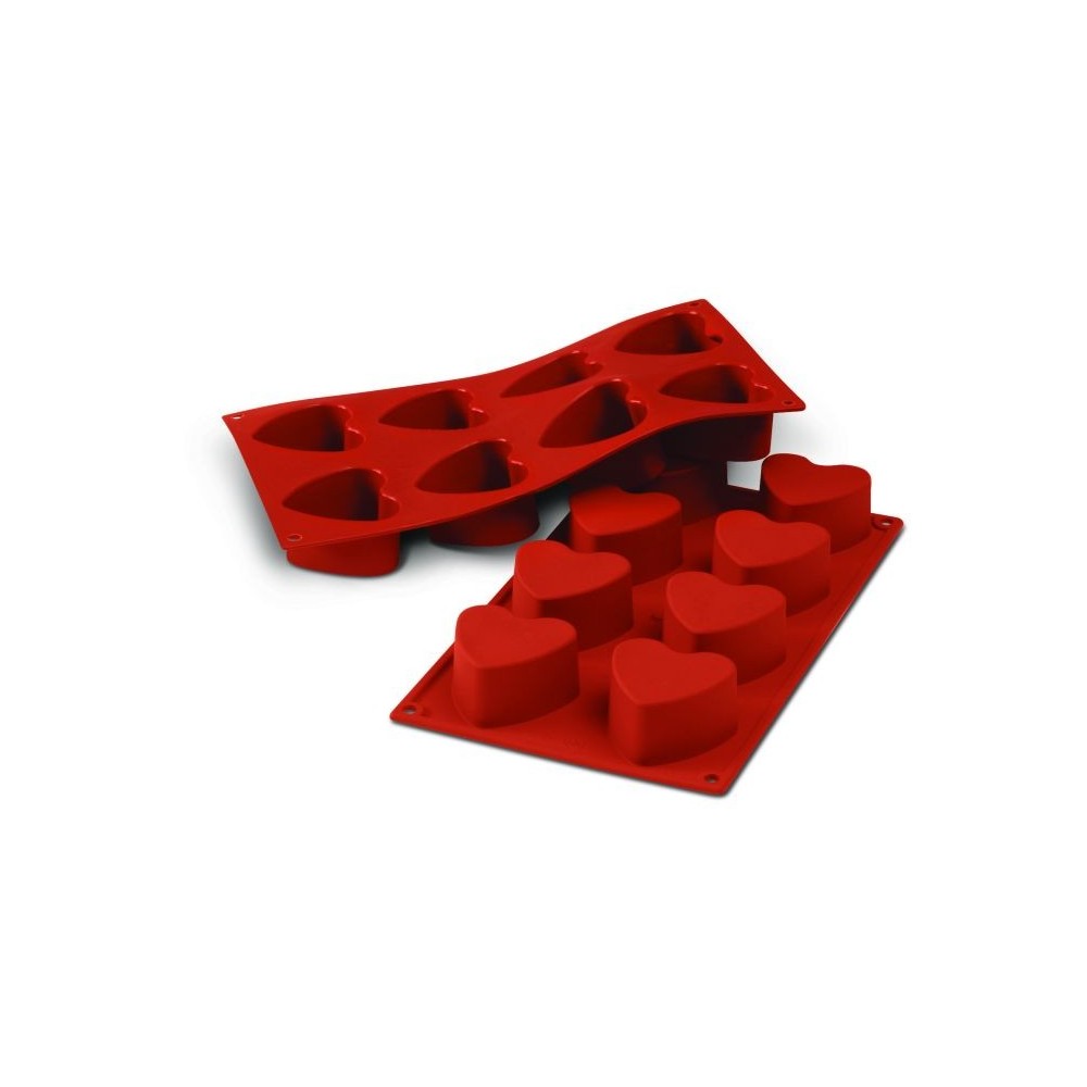 MOULES 8 COEURS FLEXI DE 60-SILIKOMART